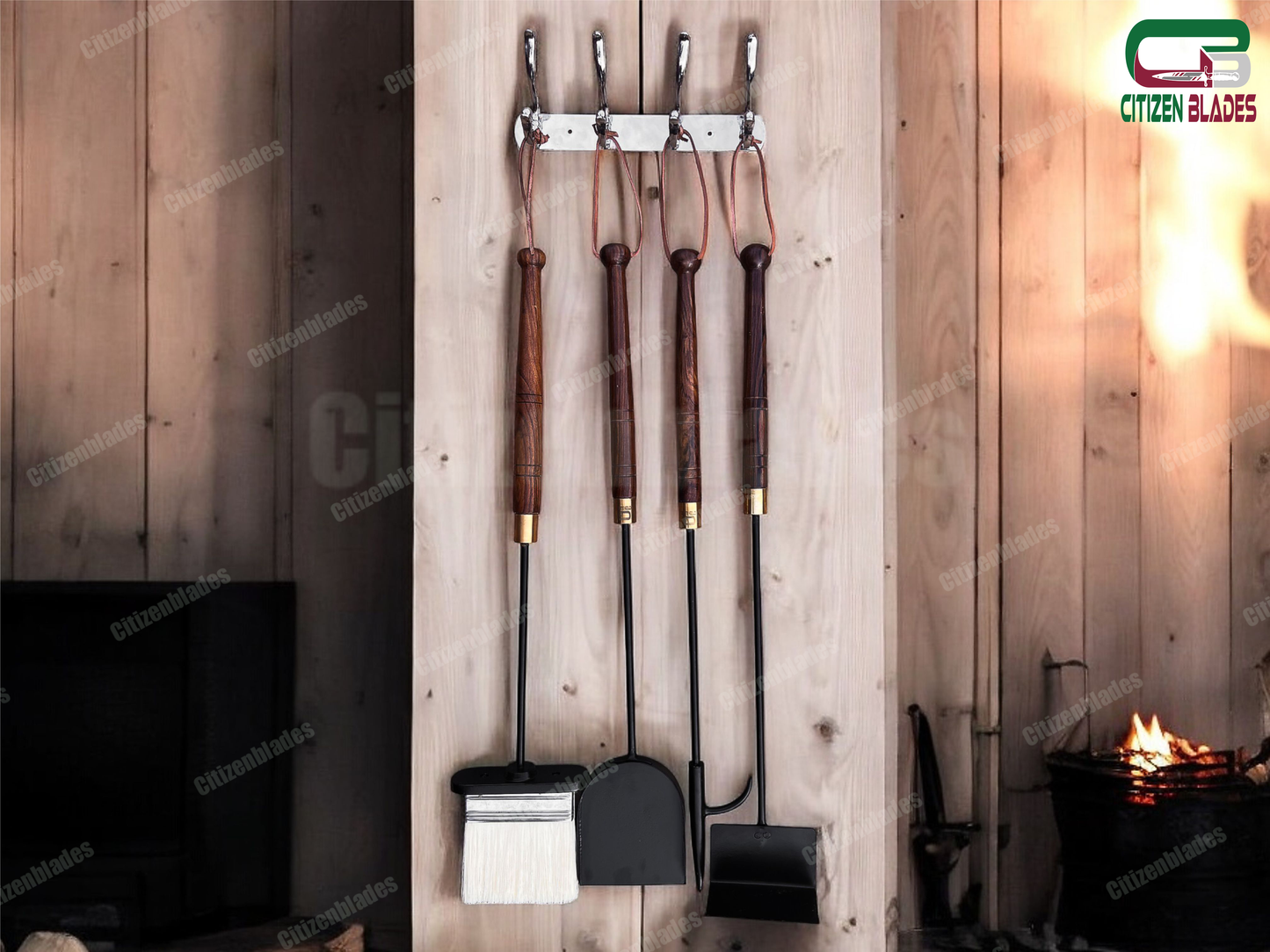 Ensemble d'outils de cheminée haut de gamme