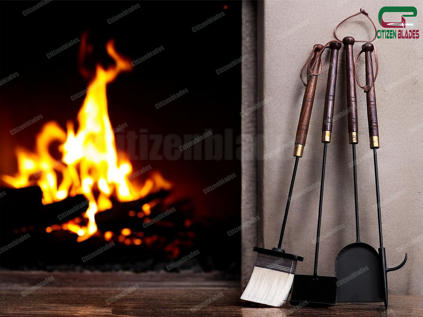 Ensemble d'outils de cheminée haut de gamme