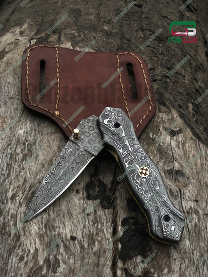 Folding Knife Pocket Blade Open Assisted Tactical Handle Spring FOLDING Steel