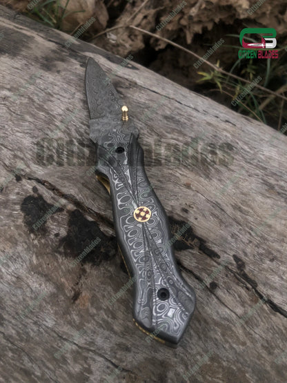 Folding Knife Pocket Blade Open Assisted Tactical Handle Spring FOLDING Steel