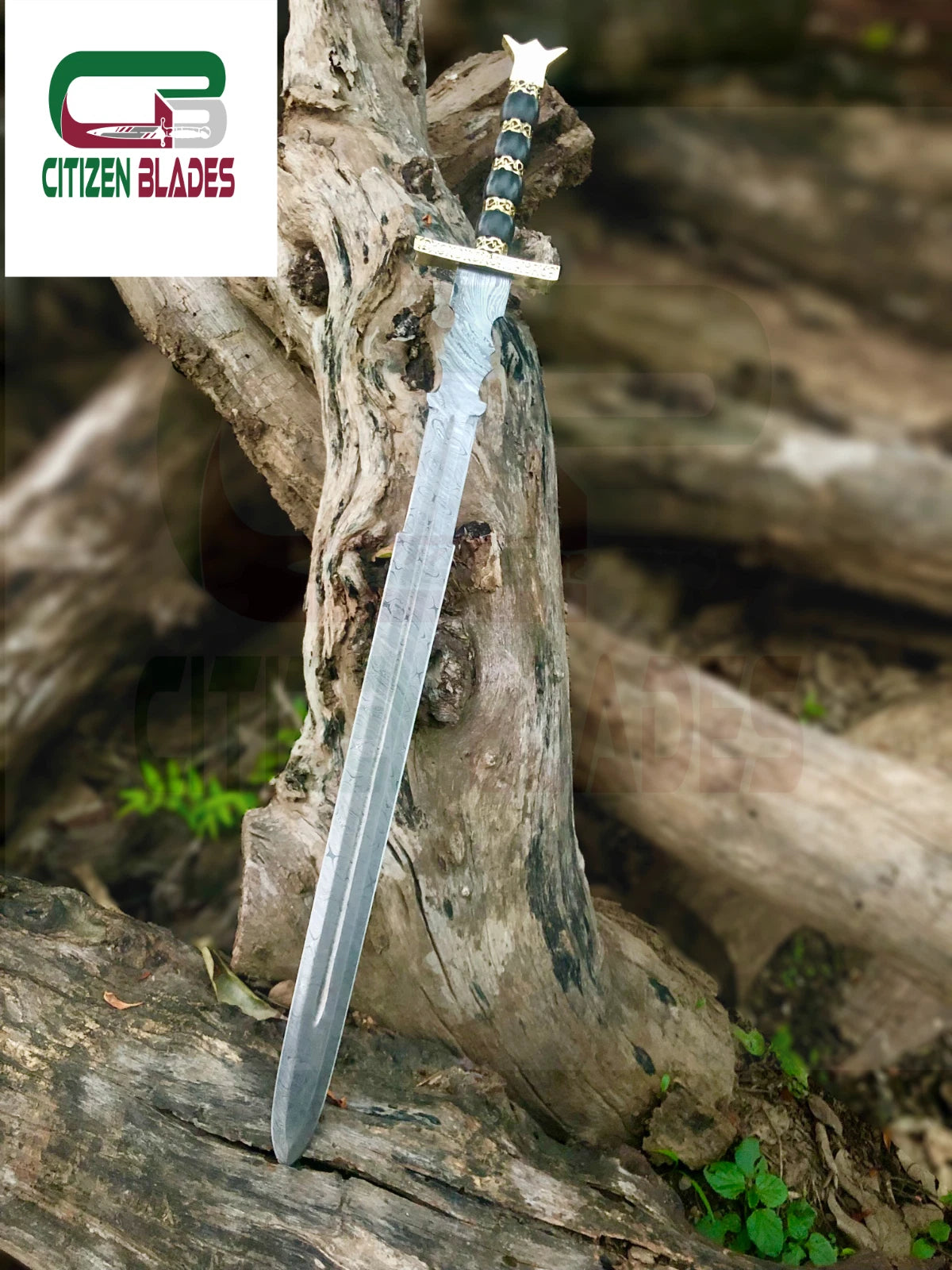Custom Handmade Damascus Steel Vikking Sword, Gift For Husband, Best Gift For US