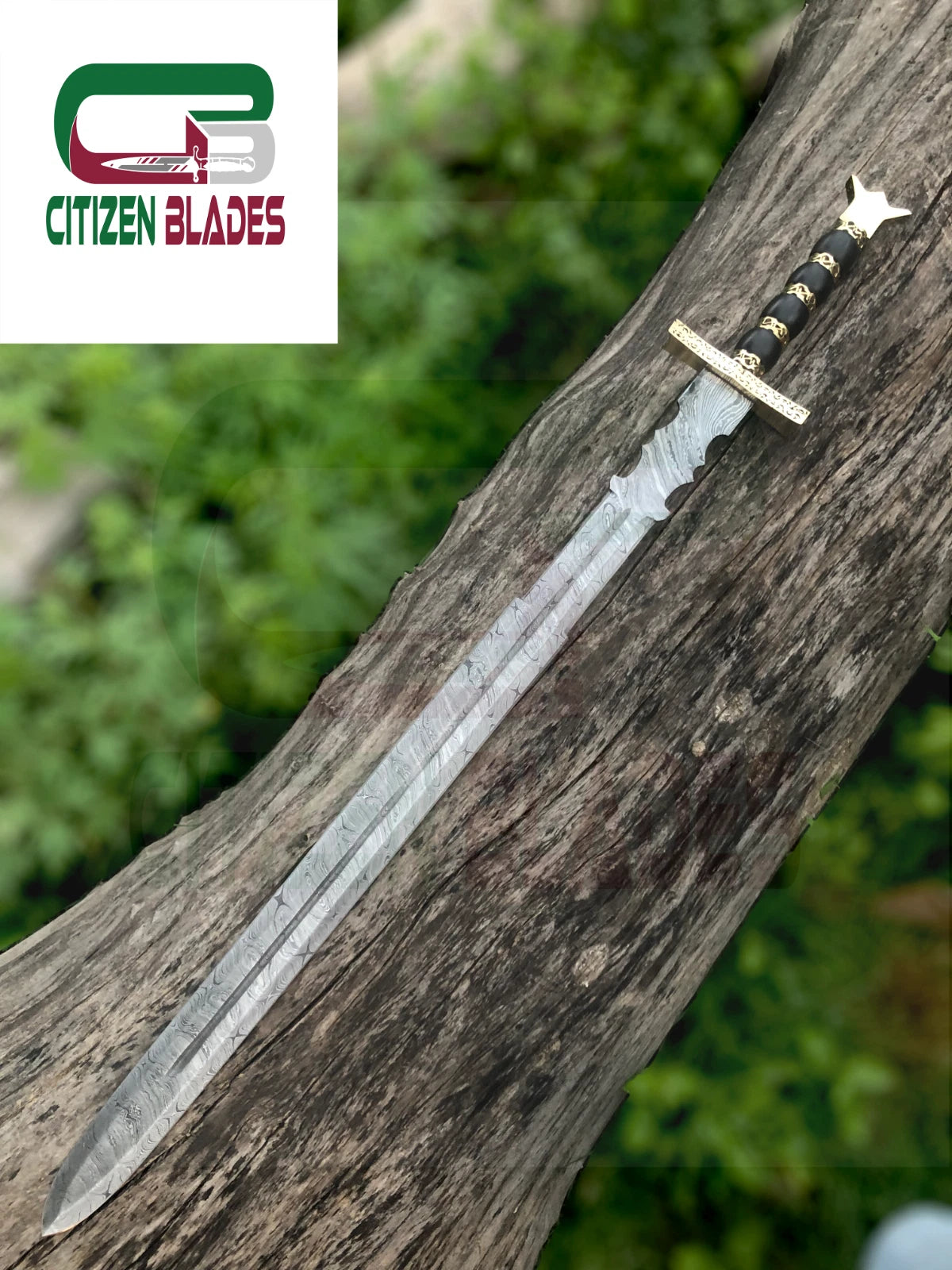 Custom Handmade Damascus Steel Vikking Sword, Gift For Husband, Best Gift For US