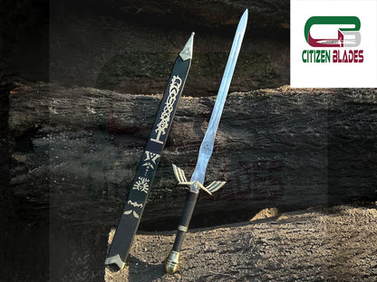 CUSTOM Hand Forget Stainless Steel The LEGEND of ZELDA Tang Skyward Link's sword